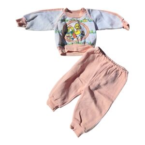 Vintage Big Bird Baby Outfit Set Size 6 Months